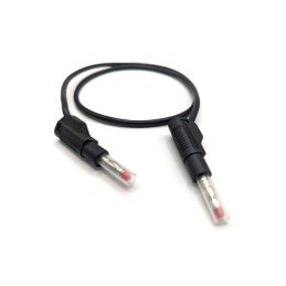 1 pcs - Mueller Electric Test Leads, 32A, CATII 600V, Black, 0.25m Lead Length