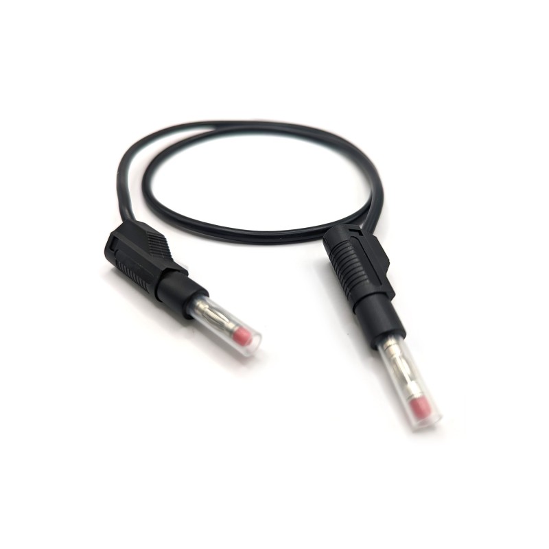 1 pcs - Mueller Electric Test Leads, 32A, CATII 600V, Black, 0.25m Lead Length