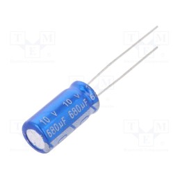 10 pcs x Jb Capacitors - JRG1A681M03500800160000B - Capacitor: electrolytic, THT, 680uF, 10VDC, Ø8x16mm, Pitch: 3.5mm
