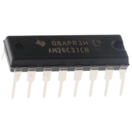 5 pcs - Texas Instruments AM26C31CN Line Transmitter, 16-Pin PDIP