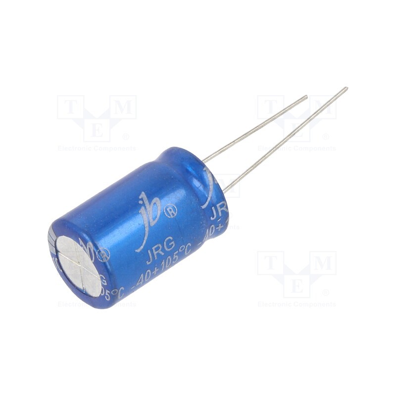 10 pcs x Jb Capacitors - JRG1E102M05001300200000B - Capacitor: electrolytic, THT, 1000uF, 25VDC, Ø13x20mm, Pitch: 5mm