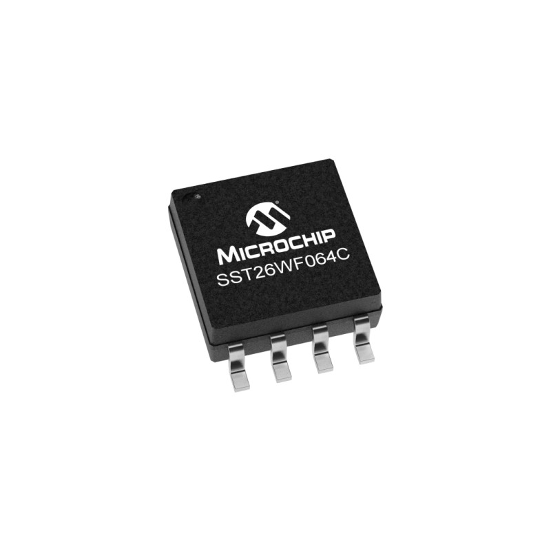5 pcs - Microchip 64Mbit Serial-SPI Flash Memory 8-Pin SOIJ, SST26WF064C-104I/SM