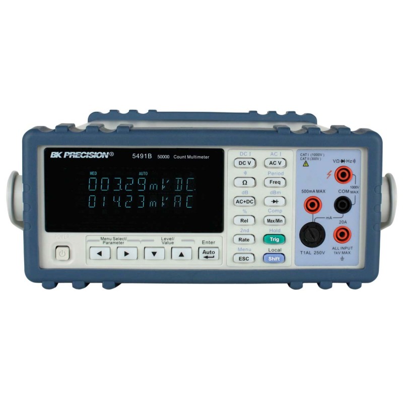1 pcs - BK Precision 5491B Bench Digital Multimeter, True RMS, 20A ac Max, 20A dc Max, 750V ac Max