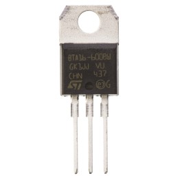 5 pcs - STMicroelectronics Through Hole, 3-pin, TRIAC, 600V, Gate Trigger 1.3V 600V