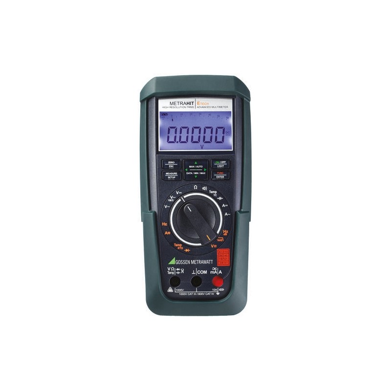 1 pcs - Gossen Metrawatt METRAHIT PM TECH Handheld Digital Multimeter, True RMS, 10A ac Max, 10A dc Max, 1000V ac Max