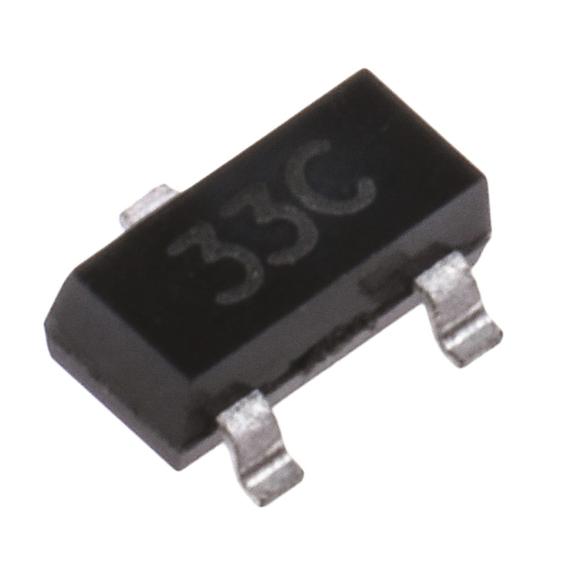 5 pcs - Diodes Inc Fixed Shunt Voltage Reference 3.3V ±1.0 % 3-Pin SOT-23, ZRC330F01TA