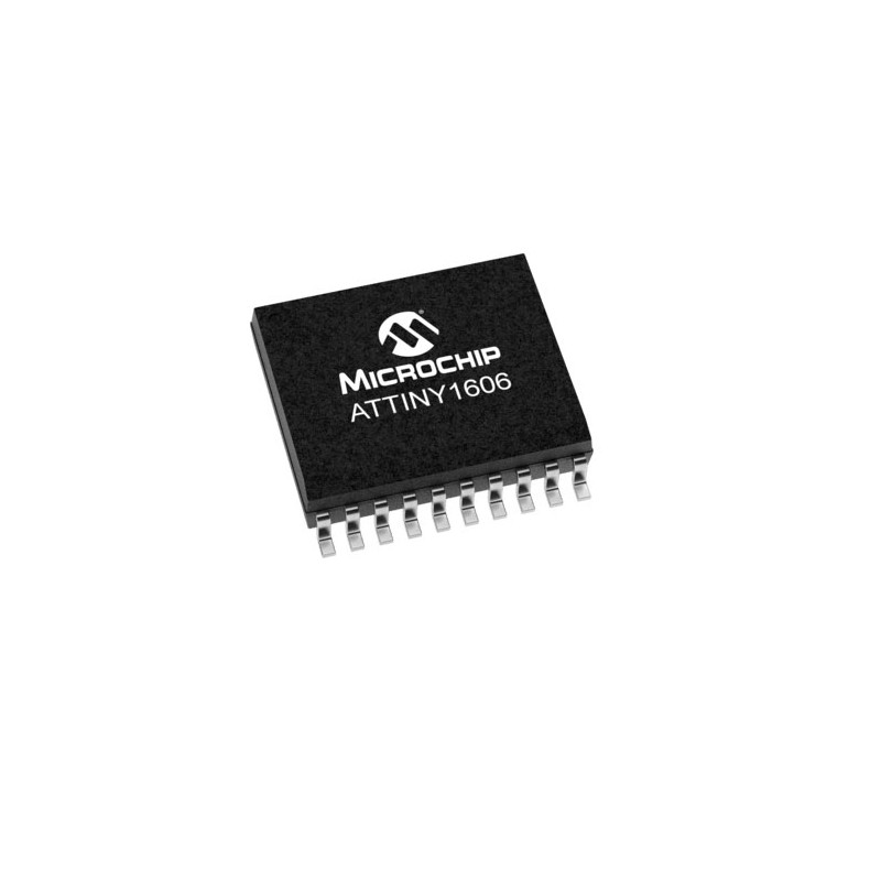 10 pcs - Microchip ATTINY1606-SN, 8bit AVR Microcontroller, ATtiny1606, 20MHz, 16 kB Flash, 20-Pin SOIC