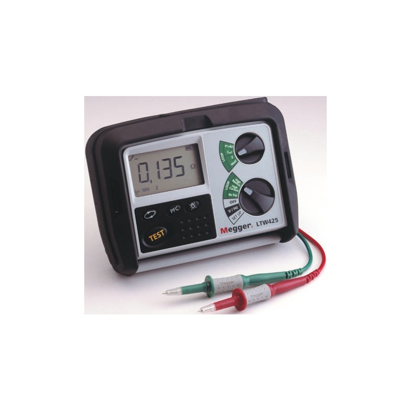 1 pcs - Megger LTW425-EU-BS Loop Impedance & RCD Combined Tester, Loop Impedance Test Type 2 Wire 440V, RCD Test Type AC