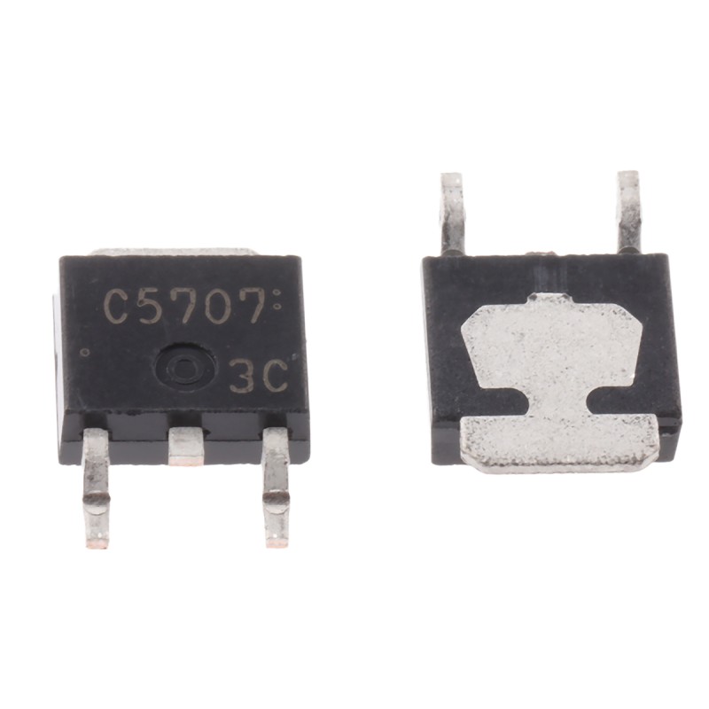 5 pcs - onsemi 2SC5707-TL-E NPN Transistor, 8 A, 50 V, 4-Pin TP-FA