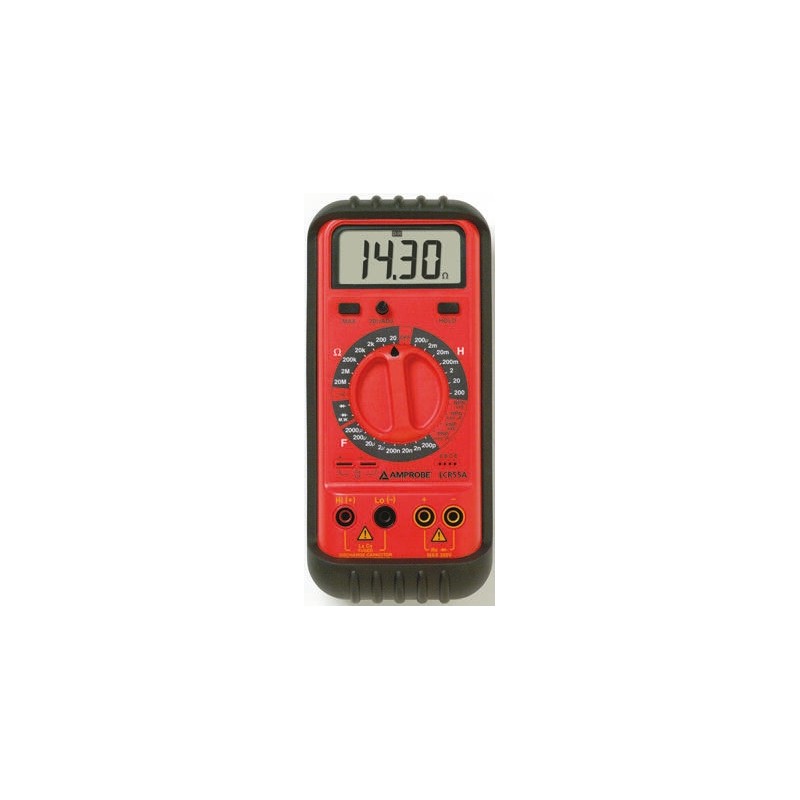 1 pcs - Amprobe LCR55A Handheld LCR Meter 2mF, 20 MΩ, 200H With RS Calibration