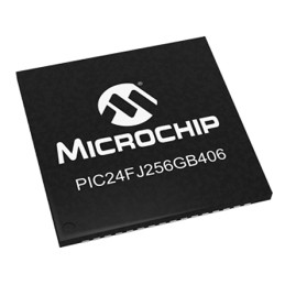 25 pcs - Microchip PIC24FJ256GB406-I/MR, 16bit PIC Microcontroller, PIC24F, 32MHz, 256 kB Flash, 64-Pin QFN