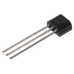 5 pcs - Diodes Inc ZTX450 NPN Transistor, 1 A, 45 V, 3-Pin TO-92