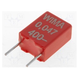 10 pcs x WIMA - MKS2G024701E00KSSD - Capacitor: polyester, 47nF, 200VAC, 400VDC, 5mm, ±10%, -55÷100°C