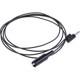 1 pcs - Mueller Electric Crocodile Clip Lead, 10A, 300V, Black, 1.5m Lead Length