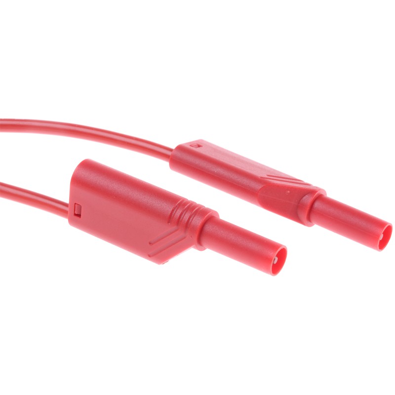 1 pcs - Hirschmann Test & Measurement, 32A, 1000V ac/dc, Red, 1m Lead Length