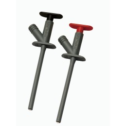 1 pcs - RS PRO Black, Grey, Red Hook Clip, 10A, 1000V, 4mm Socket