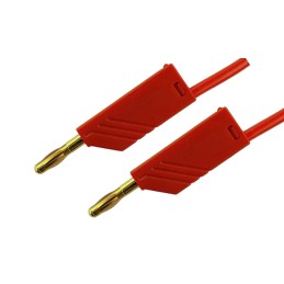 1 pcs - Hirschmann Test & Measurement, 32A, 30 V ac, 60V dc, Red, 2m Lead Length