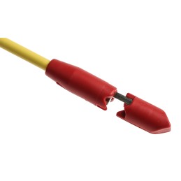 1 pcs - Hirschmann Test & Measurement Red Grabber Clip with Split Clamp, 10A, 1kV, 4mm Socket