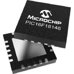 10 pcs - Microchip PIC16F18146-I/6N PIC Microcontroller, PIC16F181, 20-Pin VQFN