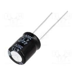 10 pcs x Elite - PF2V4R7MNN1012 - Capacitor: electrolytic, THT, 4.7uF, 350VDC, Ø10x12.5mm, Pitch: 5mm