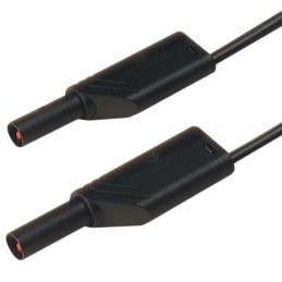 1 pcs - Hirschmann Test & Measurement, 16A, 1000V ac/dc, Black, 1m Lead Length