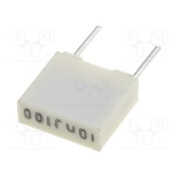 10 pcs x KEMET - R82EC2100AA50J - Capacitor: polyester, 10nF, 63VAC, 100VDC, 5mm, ±5%, 7.2x2.5x6.5mm