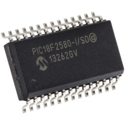 25 pcs - Microchip PIC18F2580-I/SO, 8bit PIC Microcontroller, PIC18F, 40MHz, 32 kB, 256 B Flash, 28-Pin SOIC