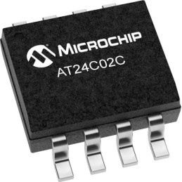 50 pcs - Microchip AT24C02C-XHM-B, 2kbit Serial EEPROM Memory, 550ns 8-Pin TSSOP Serial-I2C