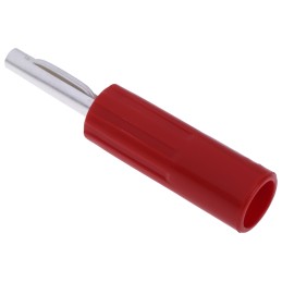 1 pcs - RS PRO Red Male Banana Connectors, 4 mm Connector, Crimp, Screw, Solder Termination, 16A, 50V, Nickel Plating