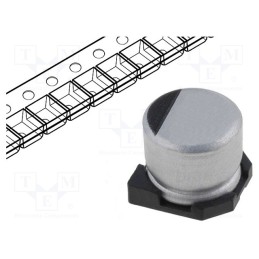 10 pcs x SAMWHA - RC1V475M04005VR - Capacitor: electrolytic, SMD, 4.7uF, 35VDC, Ø4x5.3mm, ±20%, 1000h