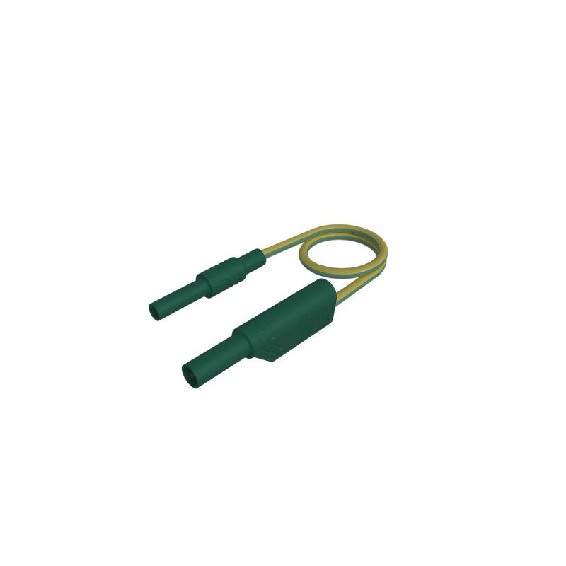 1 pcs - Hirschmann Test & Measurement Test lead, 32A, Green/Yellow, 1m Lead Length