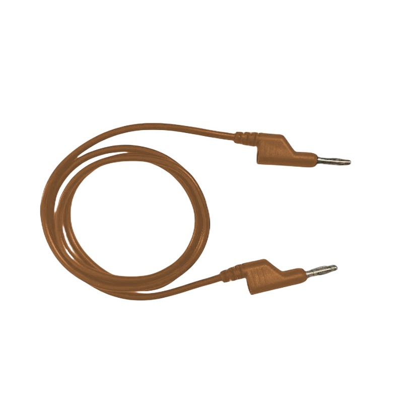 1 pcs - RS PRO Test Leads, 10A, 1000V, Brown, 250mm Lead Length