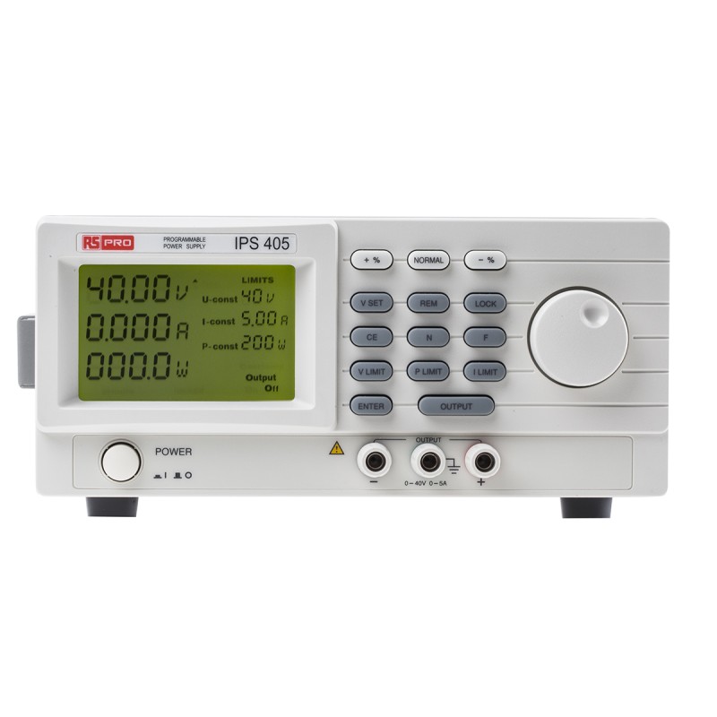1 pcs - RS PRO Digital Bench Power Supply, 0 - 40V dc, 0 - 5A, 1-Output, 200W - RS Calibrated