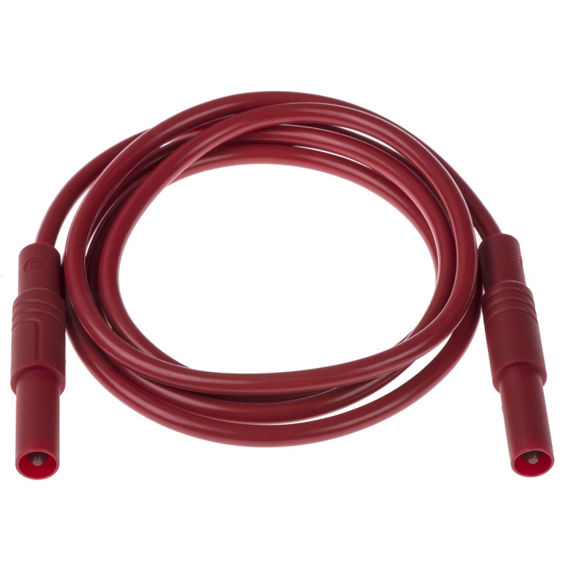 1 pcs - Hirschmann Test & Measurement, 32A, 1000V ac/dc, Red, 1m Lead Length