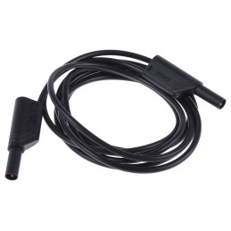 1 pcs - Hirschmann Test & Measurement, 16A, 1000V ac/dc, Black, 2m Lead Length