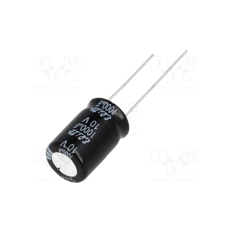 10 pcs x Elite - PF1A102MNN1016 - Capacitor: electrolytic, THT, 1000uF, 10VDC, Ø10x16mm, Pitch: 5mm