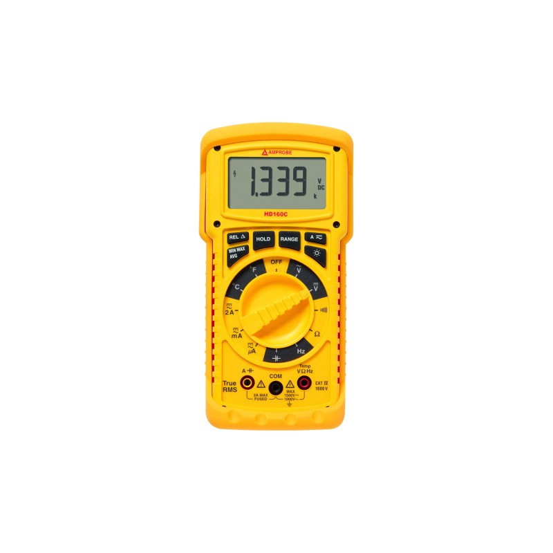 1 pcs - Amprobe HD160C Handheld Digital Multimeter, True RMS, 2A ac Max, 2A dc Max, 1000V ac Max