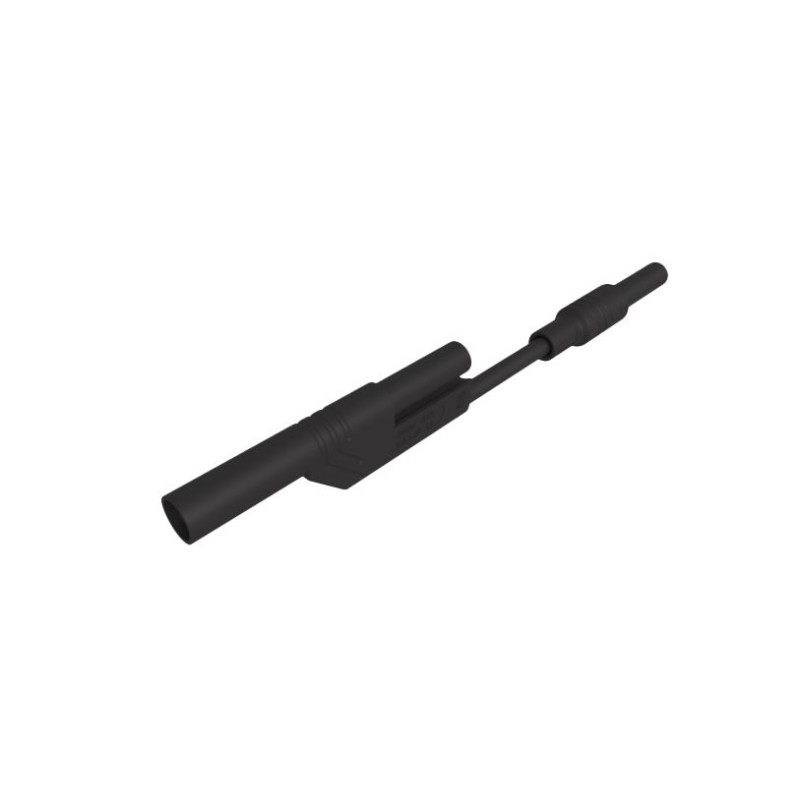1 pcs - Hirschmann Test & Measurement 4 mm Test Probe Lead, 32A, 300V ac/dc, Black, 80mm Lead Length