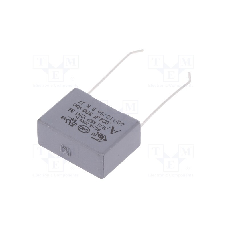 10 pcs x KEMET - R413I2220DQ00M - Capacitor: polypropylene, 22nF, 18x6x12mm, THT, ±20%, 15mm, 1kVDC