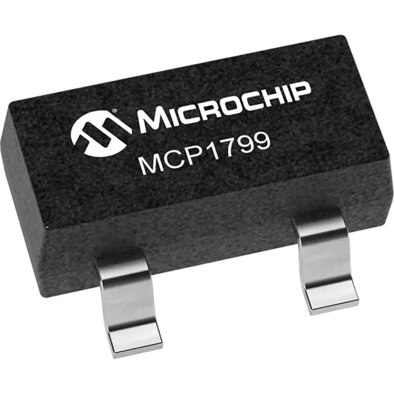 50 pcs - Microchip MCP1799T-5002H/TT, 1 Low Dropout Voltage, Voltage Regulator 80mA, 3.3 V, 5 V 3-Pin, SOT-23