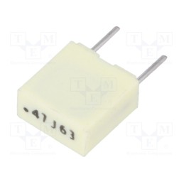 10 pcs x KEMET - R82DC3470AA60J - Capacitor: polyester, 470nF, 40VAC, 63VDC, 5mm, ±5%, 7.2x3.5x7.5mm