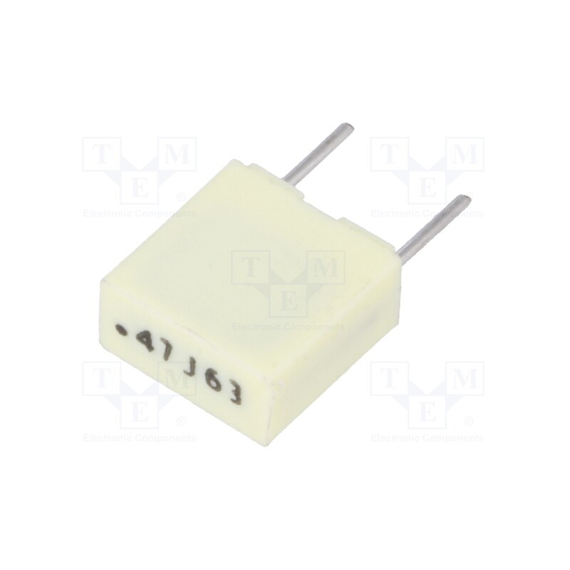 10 pcs x KEMET - R82DC3470AA60J - Capacitor: polyester, 470nF, 40VAC, 63VDC, 5mm, ±5%, 7.2x3.5x7.5mm