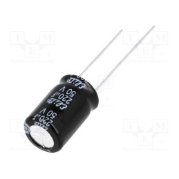10 pcs x Elite - PF1H221MNN1016 - Capacitor: electrolytic, THT, 220uF, 50VDC, Ø10x16mm, Pitch: 5mm
