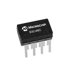 50 pcs - Microchip 93C46C-I/P, 1kbit Serial EEPROM Memory, 200ns 8-Pin DFN/TDFN, MSOP, PDIP, SOIC, SOT-23, TSSOP Serial-Microwir