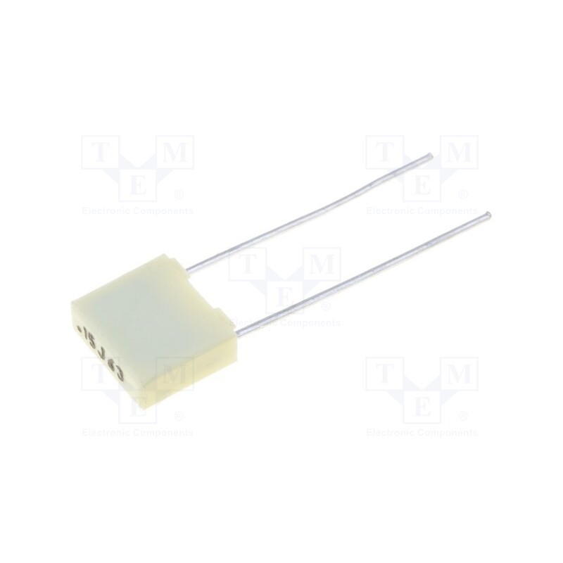 10 pcs x KEMET - R82DC3150DQ60K - Capacitor: polyester, 150nF, 40VAC, 63VDC, 5mm, ±10%, 7.2x2.5x6.5mm