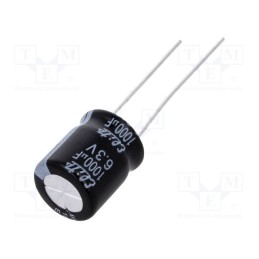 10 pcs x Elite - PF0J102MNN1012 - Capacitor: electrolytic, THT, 1000uF, 6.3VDC, Ø10x12.5mm, ±20%