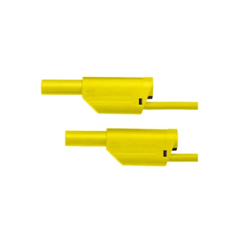 1 pcs - Schutzinger Test lead, 32A, 1kV, Yellow, 2m Lead Length
