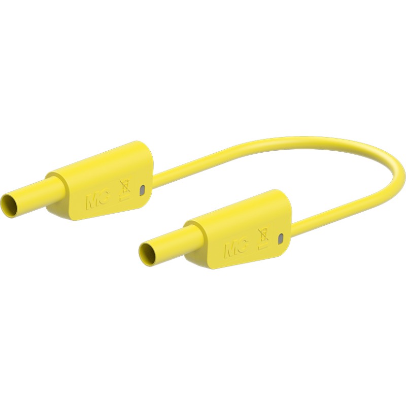 1 pcs - Staubli Test lead, 32A, 1kV, Yellow, 2m Lead Length