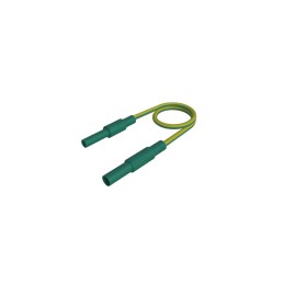1 pcs - Hirschmann Test & Measurement 4 mm Test Probe Lead, 32A, Green/Yellow, 1m Lead Length