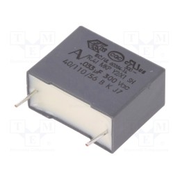 10 pcs x KEMET - R413I2330JE00M - Capacitor: polypropylene, 33nF, 18x7.5x13.5mm, THT, ±20%, 15mm